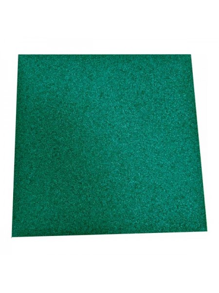 Плитка из резиновой крошки АМОРТЕКС 10 кв.м., 500x500x40мм, цвет зеленый 0142