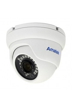 Купольная вандалозащищенная IP видеокамера Amatek AC-IDV402AX 2.8 мм 4Мп 7000650