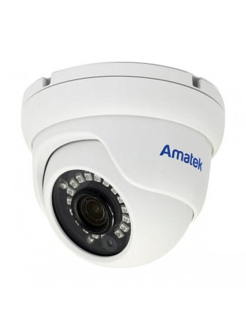 Купольная вандалозащищенная IP видеокамера Amatek AC-IDV402AX 2.8 мм 4Мп 7000650