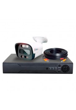 Комплект видеонаблюдения PS-link ahd 2мп kit-c201hdc 1 уличная камера fullcolor 4104