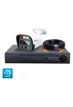 Комплект видеонаблюдения PS-link ahd 5мп kit-c501hdc 1 уличная камера fullcolor 4113