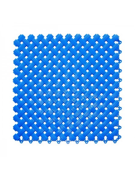 Антискользящий коврик для ванны, бассейна, сауны, бани ПластФактор Aqua набор из 12 модулей, синий 4630027112958