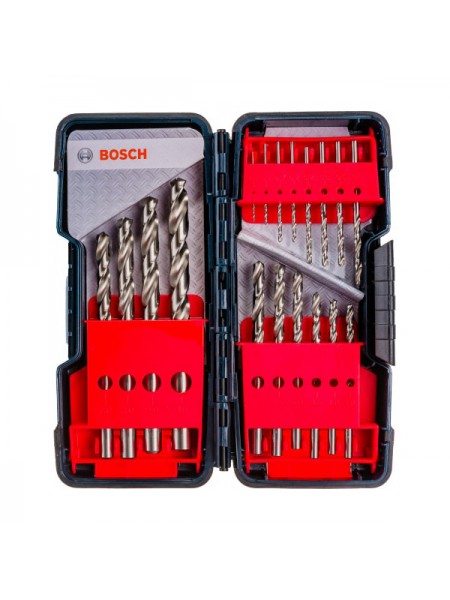 Набор сверл (18 шт; 1-10 мм; HSS-G) по металлу TOUGH BOX Bosch 2607019578