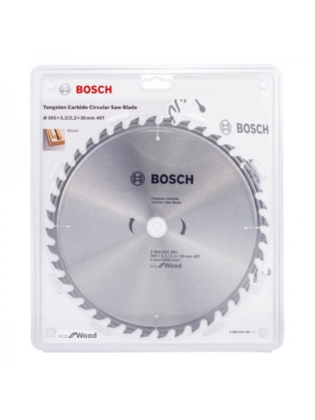 Диск пильный по дереву ECO WOOD (305x30 мм; 40T) Bosch 2608644385