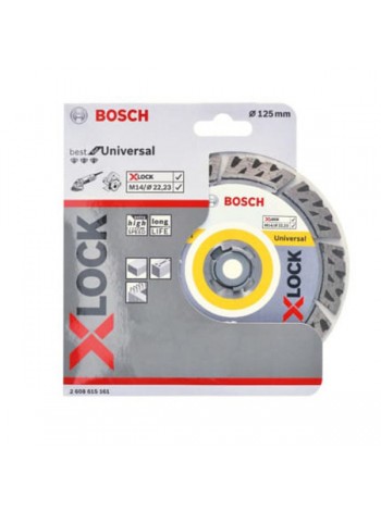 Диск алмазный Best for Hard Ceramic X-LOCK (125х22.2 мм) Bosch 2608615161
