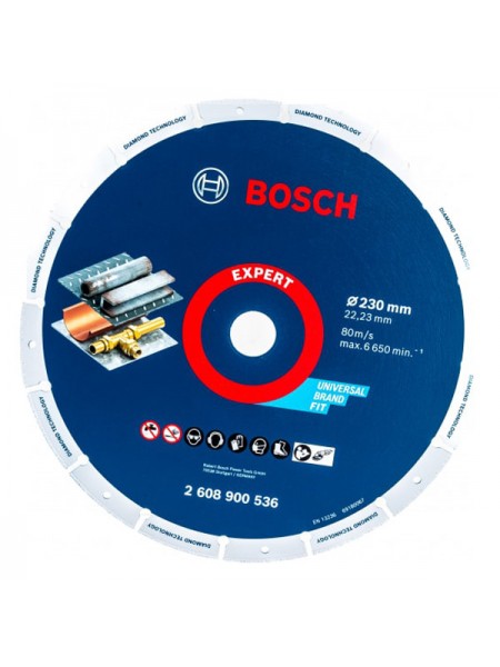 Диск алмазный по металлу (230х22 мм) Bosch 2608900536