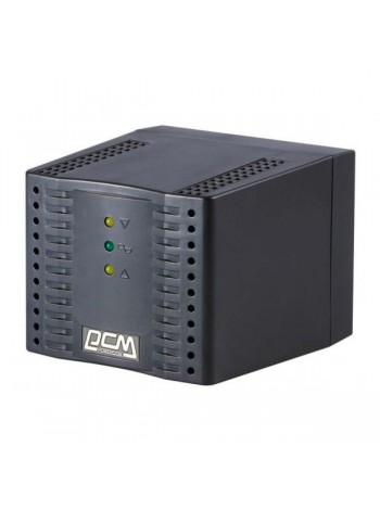 Стабилизатор напряжения Powercom черный TCA-1200 BL