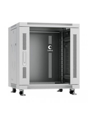 Монтажный телекоммуникационный шкаф Cabeus 19 напольный для оборудования 12U SH-05C-12U60/60