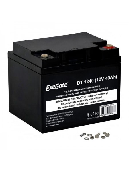 Аккумуляторная батарея DT 1240 (12V; 40Ah; под болт М6) ExeGate 282976