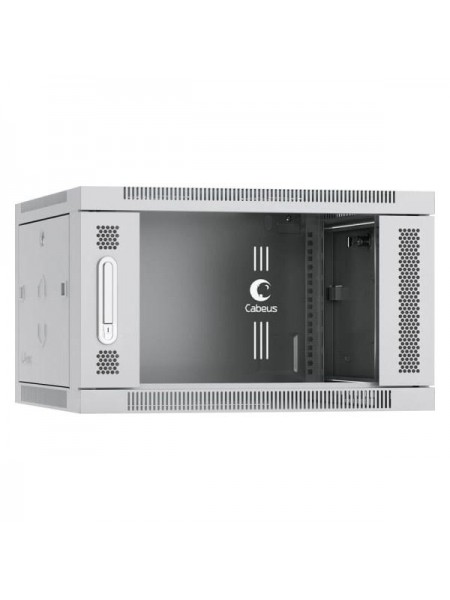 Телекоммуникационный настенный шкаф Cabeus 19" 6U цвет серый SH-05F-6U60/35