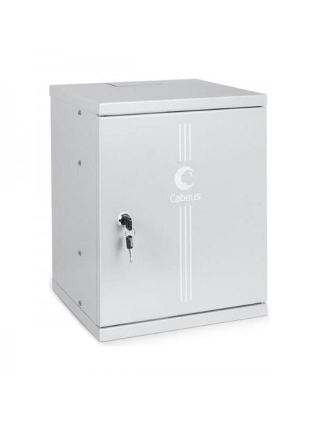 Телекоммуникационный настенный шкаф Cabeus 10" 8U дверь металл WSC-8Um