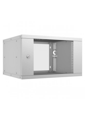 Телекоммуникационный настенный шкаф Cabeus 19" 6U, серия LIGHT разборный, цвет серый WSC-05D-6U55/45