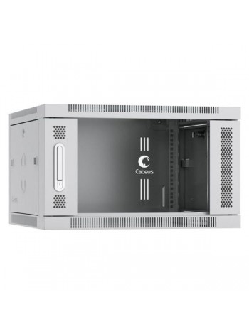 Телекоммуникационный настенный шкаф Cabeus 19" 6U цвет серый SH-05F-6U60/45