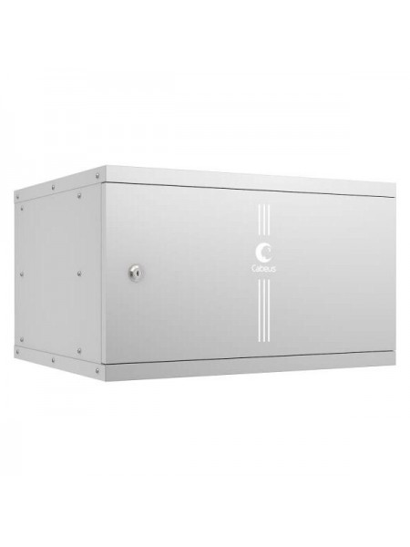 Телекоммуникационный настенный шкаф Cabeus 19" 6U, серия LIGHT разборный, цвет серый WSC-05D-6U55/45m