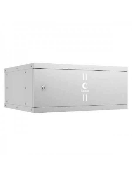 Телекоммуникационный настенный шкаф Cabeus 19" 4U, серия LIGHT разборный, цвет серый WSC-05D-4U55/45m