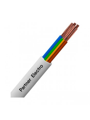 Провод ПВСнг(а)-ls Партнер-электро 5x2,5 белый (100м) P021G-05P06MC-B100WT