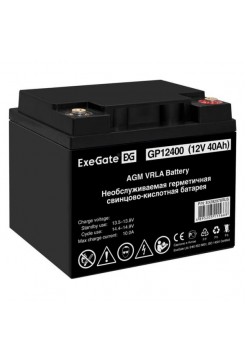 Аккумуляторная батарея GP12400 12 V, 40 A*h, под болт М6 ExeGate 282978