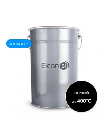 Термостойкая эмаль Elcon КО-8101 черная, до 400 градусов, 25 кг 00-00000431