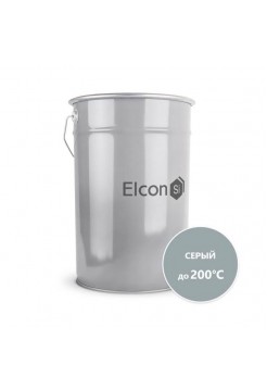 Термостойкая эмаль Elcon КО-8111 серая, 200 градусов, 25 кг 00-00003999