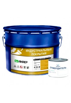Эпоксидная краска для бетонных полов Мицар AKREP-B10 (АКРЭП-Б10) серый, 10 кг+0,2 кг УТ000013065
