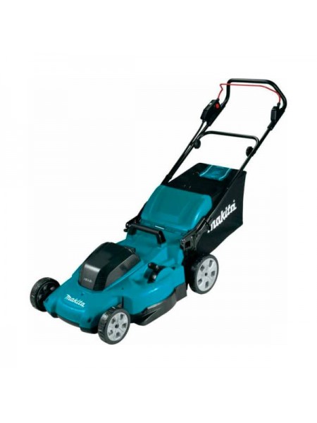 Газонокосилка аккумуляторная Makita LXT 2x18 В, 860 Вт, дека 48 см, 62 л, 4в1 XPT (2xBL1850B DC18SH) DLM480CT2