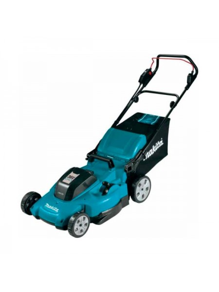 Газонокосилка аккумуляторная Makita LXT 2x18 В, 860 Вт, дека 53 см, 70 л, 4в1 XPT (2xBL1850B DC18SH) DLM538CT2