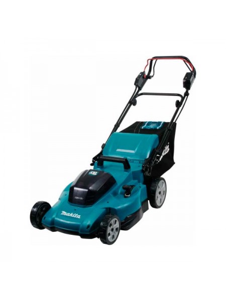 Газонокосилка аккумуляторная Makita LXT 2x18В, 860Вт, 53см, 70л, 2,5-5км/ч,4в1,XPT, (2xBL1850B, DC18SH) DLM539CT2