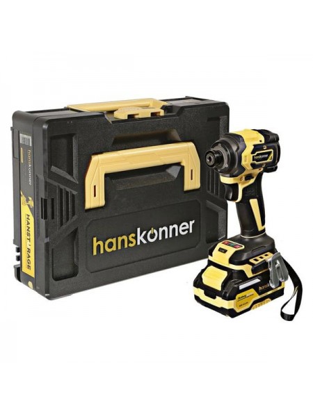 Аккумуляторный ударный винтоверт Hanskonner 1BatterySystem HCD20280BLC