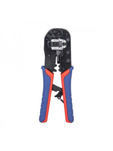 Пресс-клещи для штекеров RJ 45 KNIPEX 3-в-1, кол-во гнёзд: 1, 8-пин 8P8C, резка и зачистка кабеля, 190 мм KN-975113