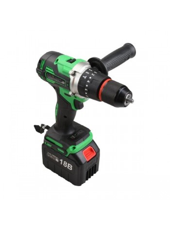 Аккумуляторная ударная дрель-шуруповерт Zitrek Green Impact 18V (18В, Li-ion 2x5.0Ач) 063-4046