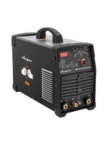 Сварочный инвертор Сварог TIG 200 P AC/DC REAL E201B Black маска+педаль+перчатки 99292