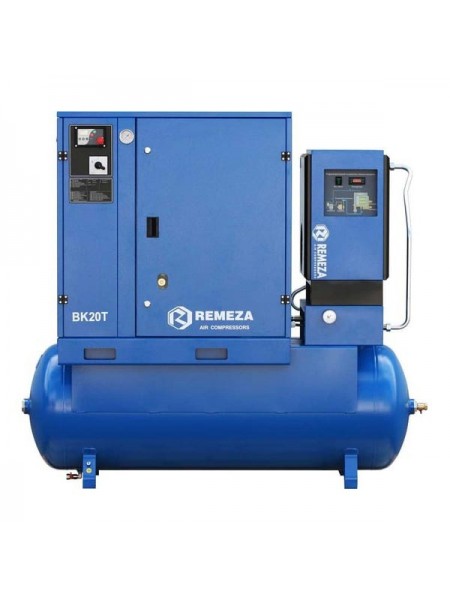 Винтовой компрессор Remeza ВК20Т-16-500Д2 на ресивере, с рефрижераторным осушителем и дополнительными фильтрами УТ-00002903