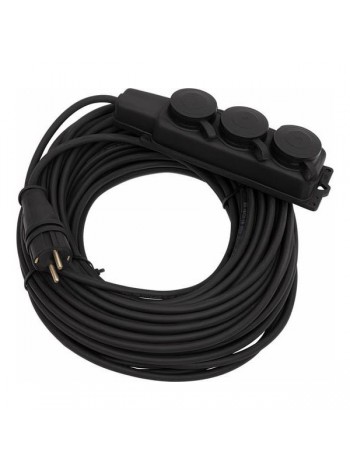 Силовой удлинитель Gigant с/з КГ 3x2,5 3 гнезда 30м IP44 G-855