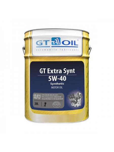 Масло Extra Synt, SAE 5W-40, API SN/CF, 20 л GT OIL 8809059407424