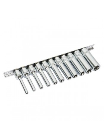 Набор головок торцевых глубоких TORX (11 пр; 3/8"; E4-E18) H311E JTC-H311E