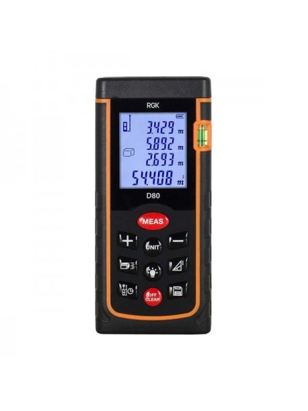 Лазерный дальномер RGK d80 с поверкой 755641