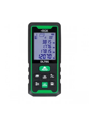 Лазерный дальномер с угломером RGK DL70G с поверкой 755733