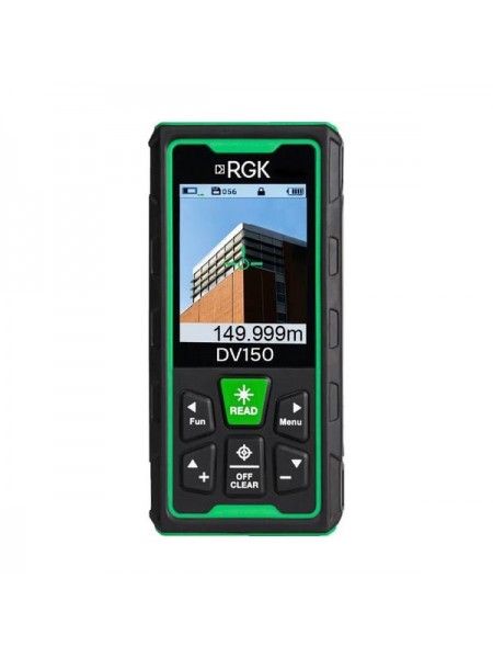 Дальномер RGK DV150, до 150 м, камера, зеленый луч, IP68721166