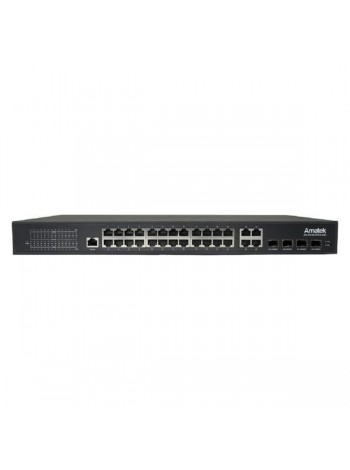 Коммутатор управляемый Amatek AN-SGM28P24-400 L2 HiPoE 400 Вт 7000928