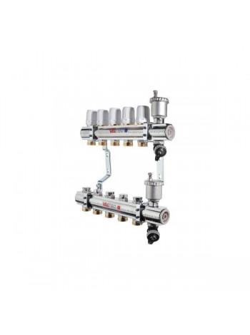 Коллекторная группа в сборе, 1х5 вых. Евроконус 3/4 VALTEC VTc.594.EMNX.0605