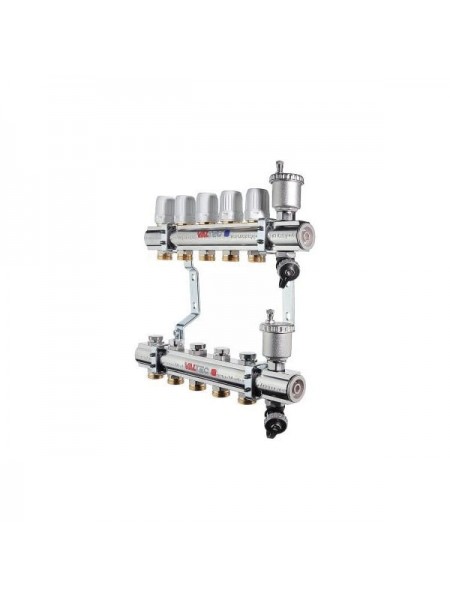 Коллекторная группа в сборе, 1х5 вых. Евроконус 3/4 VALTEC VTc.594.EMNX.0605