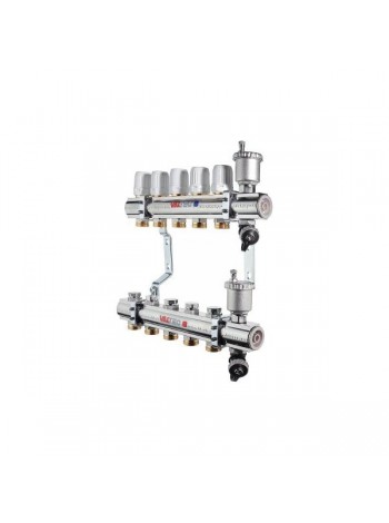 Коллекторная группа в сборе, 1х6 вых. Евроконус 3/4 VALTEC VTc.594.EMNX.0606