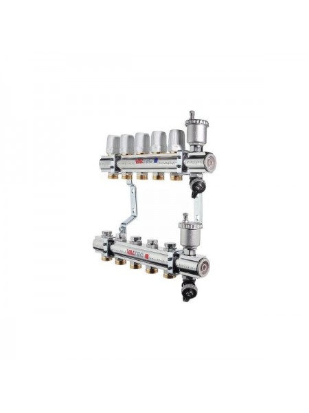 Коллекторная группа в сборе, 1х6 вых. Евроконус 3/4 VALTEC VTc.594.EMNX.0606