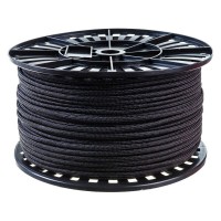 Плетеная веревка Эбис п/п 10 мм 200 м черная 185