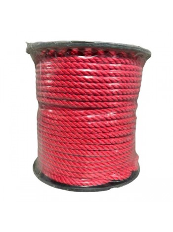 Канат тросовой свивки АзотХимФортис ПП, 12 мм, 100 м, красный (кат) 75826