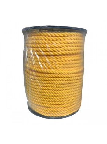 Канат тросовой свивки АзотХимФортис ПП, 8 мм, 100 м, желтый (кат) 75468