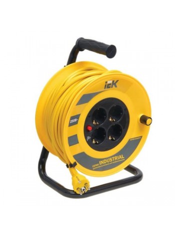 Удлинитель на катушке с термозащитой IEK Industrial УК30 4х30м 3х1,5 мм2 WKP15-16-04-30