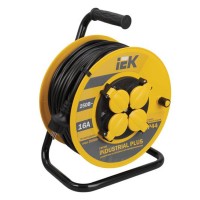 Удлинитель на катушке с термозащитой IEK Industrial plus УК30 4х30м 3х1.5 IP44 WKP15-16-04-30-44 280613