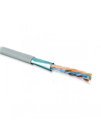Кабель витая пара Hyperline FUTP4-C5E-S24-IN-LSZH-GY 305м 45788