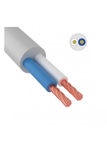 Провод ККЗ ПВС 2x0,75 мм² 200 м белый ГОСТ 01-8030-4 KKZ40-00006923
